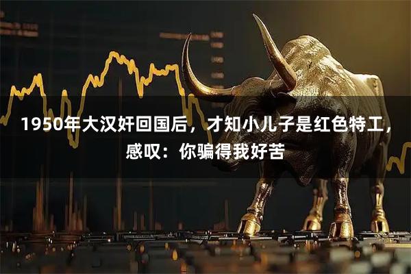 1950年大汉奸回国后，才知小儿子是红色特工，感叹：你骗得我好苦